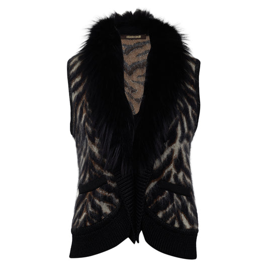 Colete Roberto Cavalli Animal Print Tam 42 BR