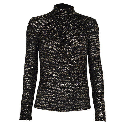 ⁠Blusa NK Preto de Oncinha Tam P BR