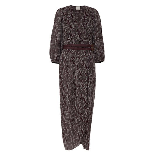 Vestido Paula Raia Roxo Costura Branca Tam 42 Br
