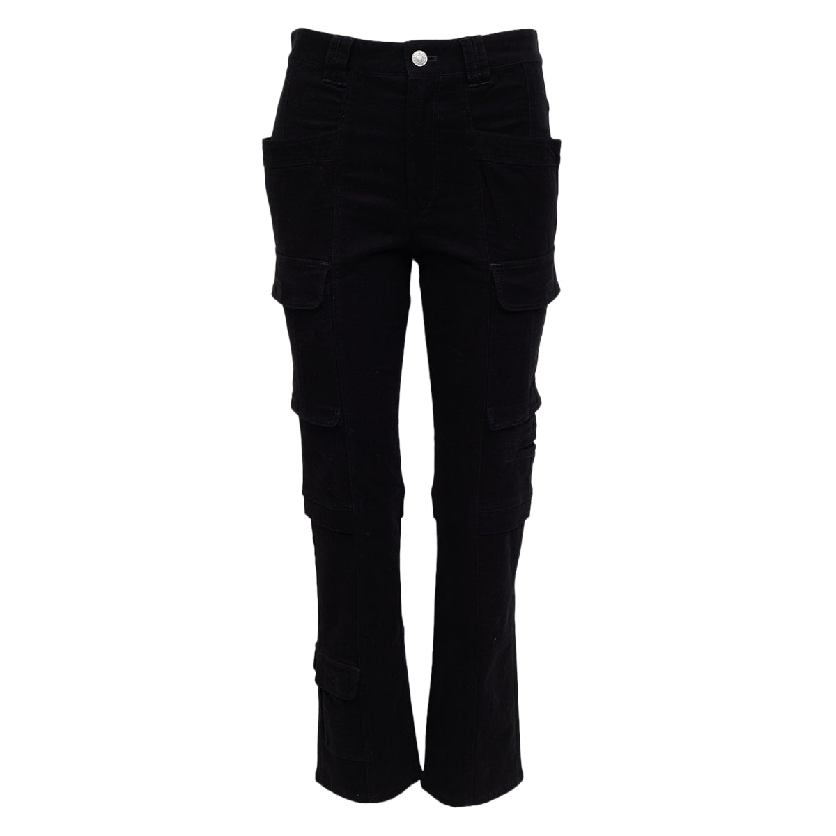 Calça Isabel Marant Suede Preta Tam 36 BR