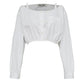 Camisa Cropped Miu Miu Branca Tam 36 Br