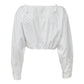 Camisa Cropped Miu Miu Branca Tam 36 Br