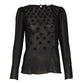 Blusa Cris Barros Preta Laços Tam 36 Br