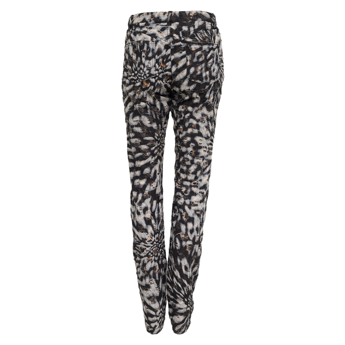 Calça Just Cavalli Preta e Cinza Tam 42 BR