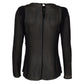 Blusa Cris Barros Preta Laços Tam 36 Br