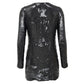 Vestido TalieNK paetê Preto Tam 38 BR