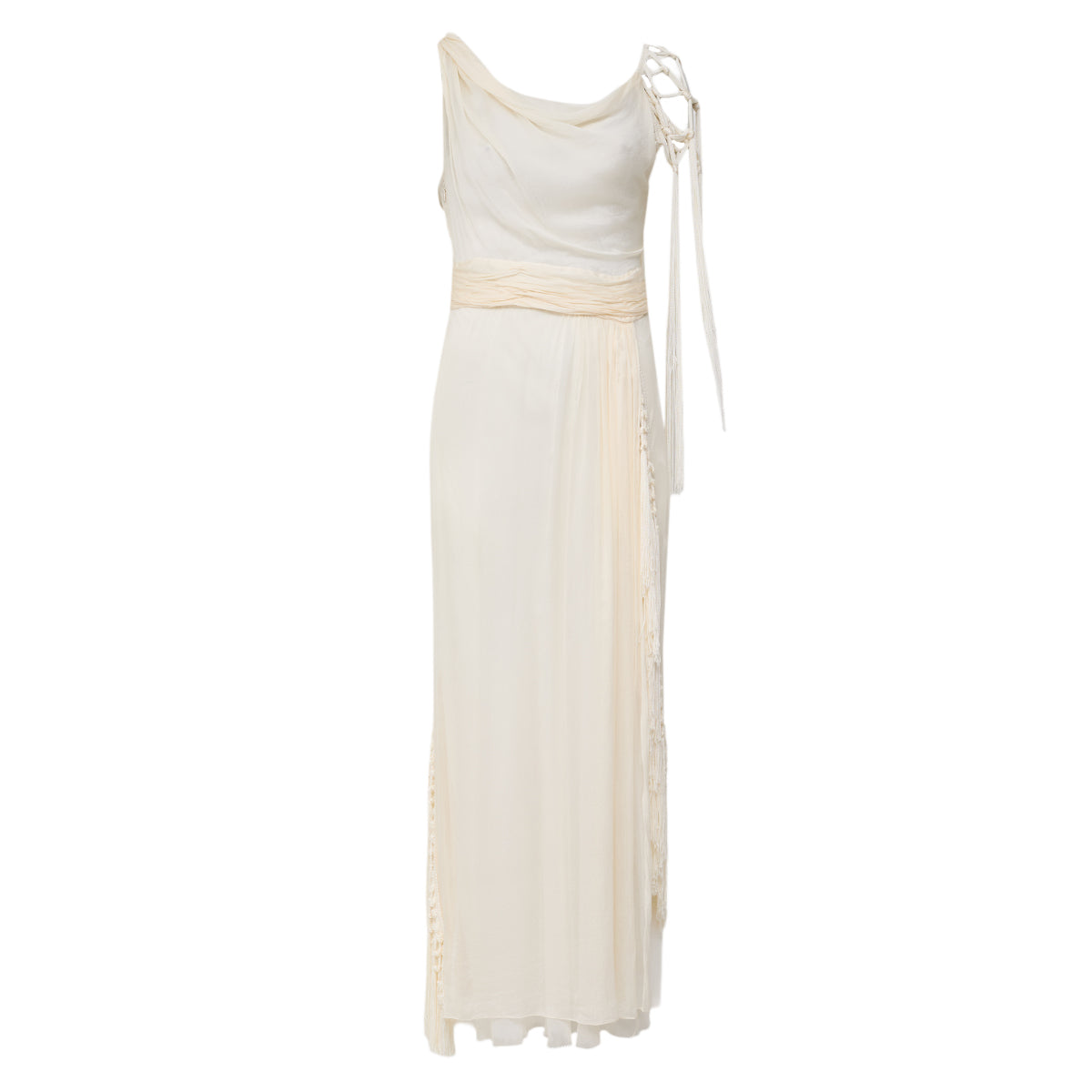 Vestido Alberta Ferreti Off White Tam P BR
