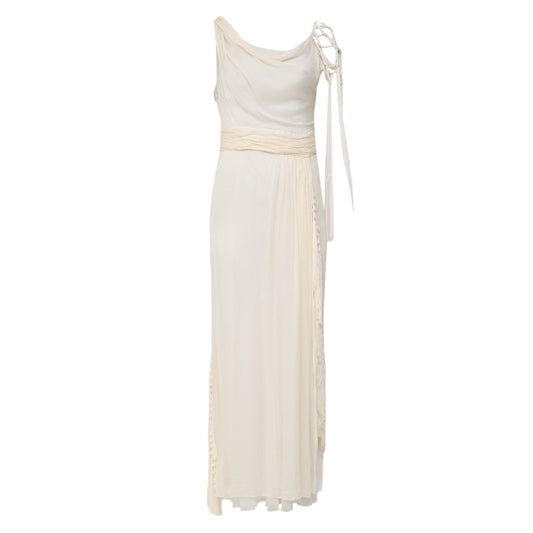 Vestido Alberta Ferreti Off White Tam P BR