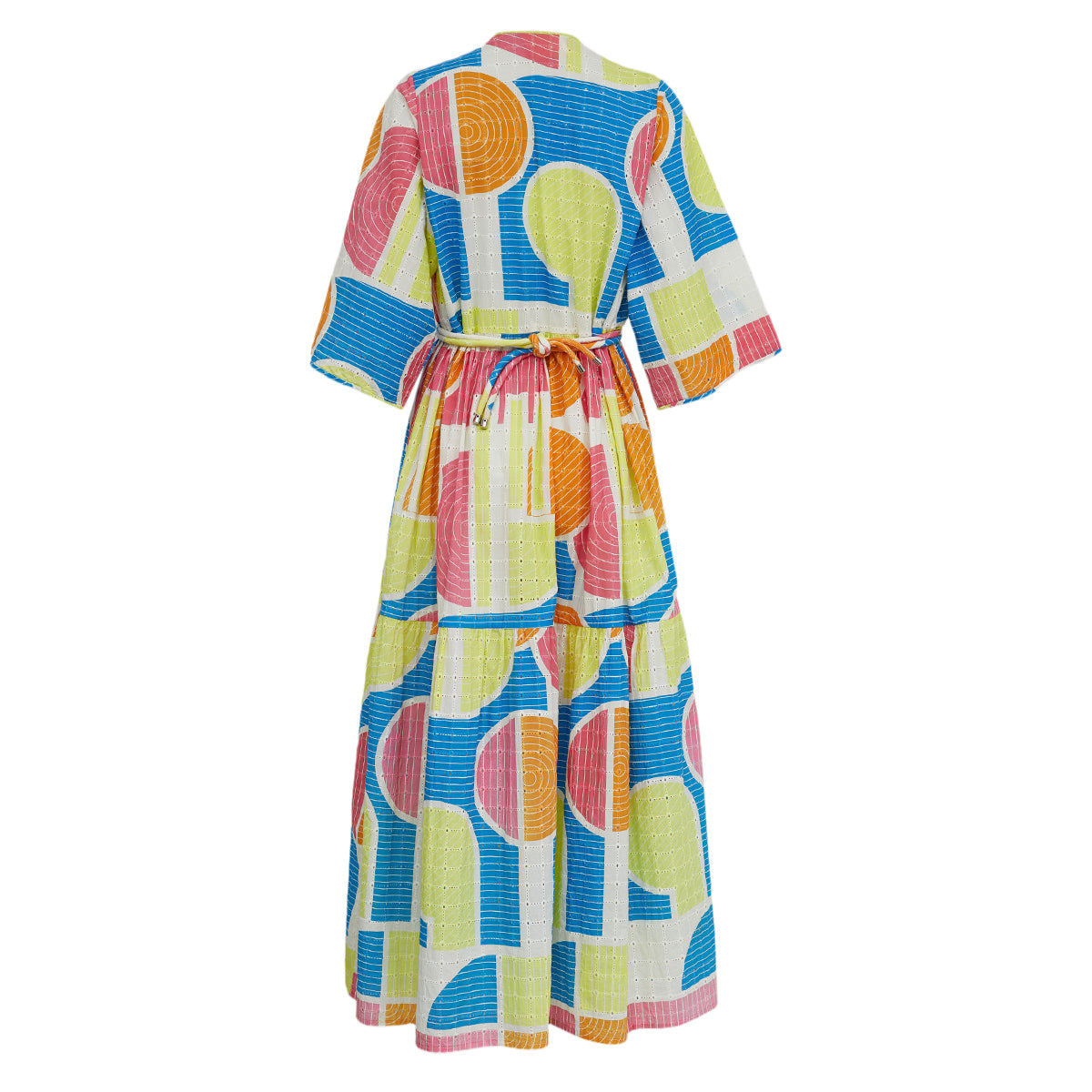 Vestido Paula Raia Longo Colorido Tam 36 Br