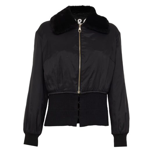 Casaco Dolce&Gabbana Preto Pelinho Tam 36 Br