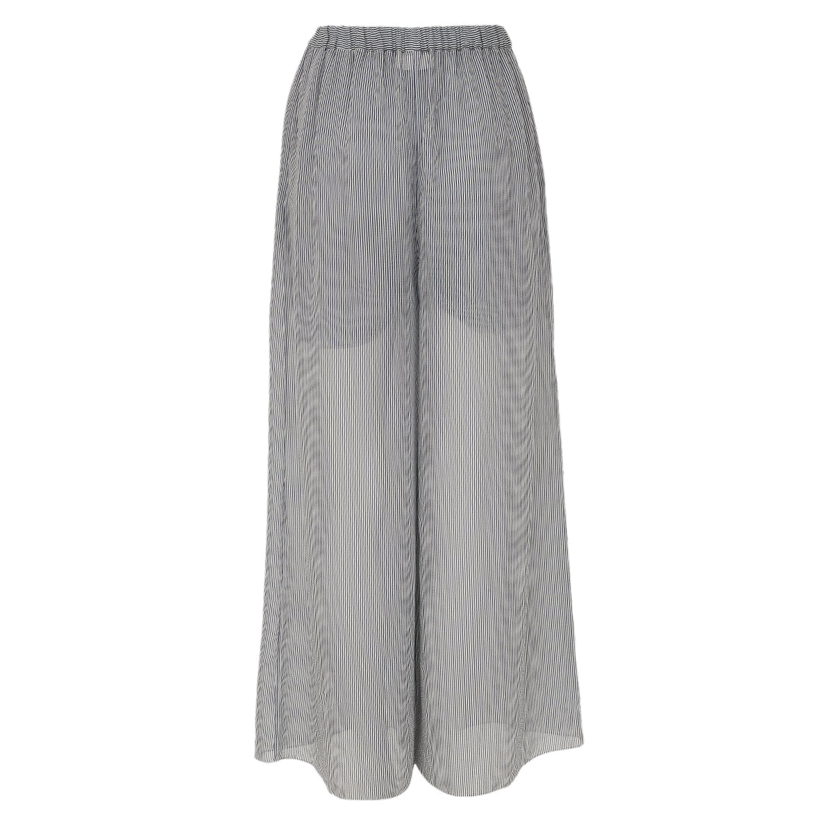 Calça Chanel Listrada Azul Tam 36 Br