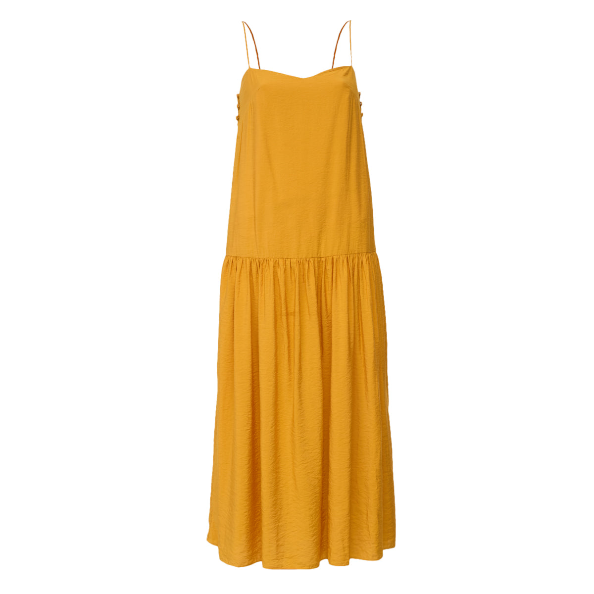 Vestido Paula Raia Amarelo Alçinha Tam 34 BR