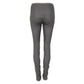 Calça Chanel Couro Cinza Tam 36 Br