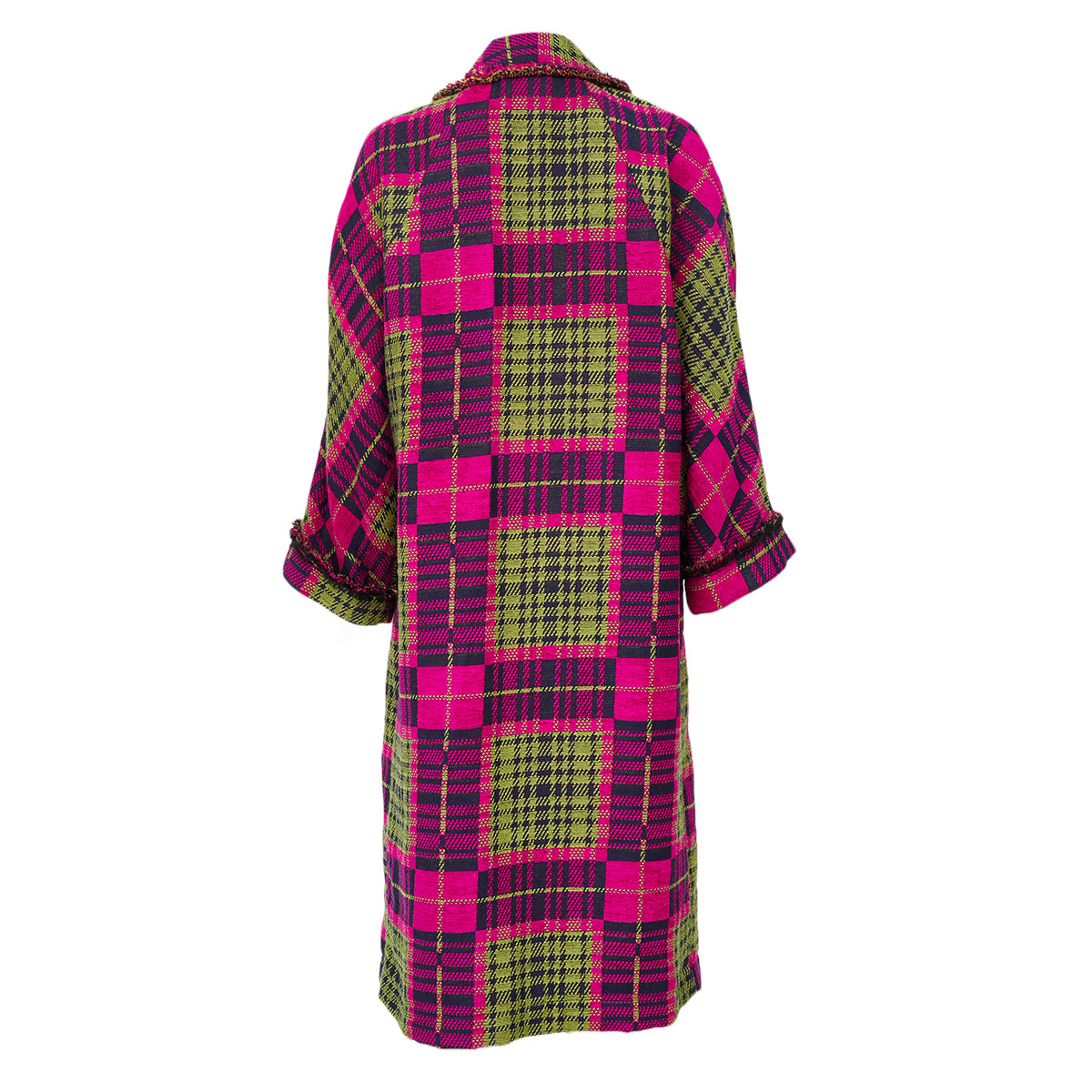 Conjunto Paula raia Tweed Rosa Xadrez Tam 36 BR
