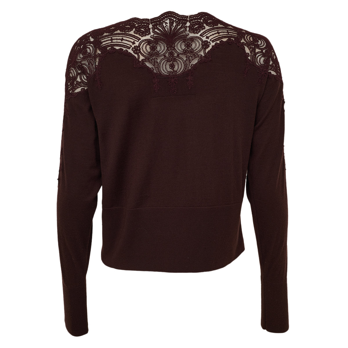 Conjunto Ermanno Scervino Marrom Escuro Bordado Tam 38 Br