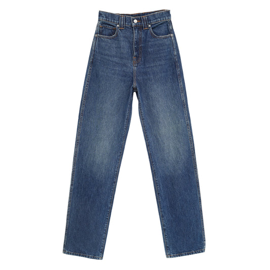 Calça KHAITE Jeans Escura Tam 36 BR