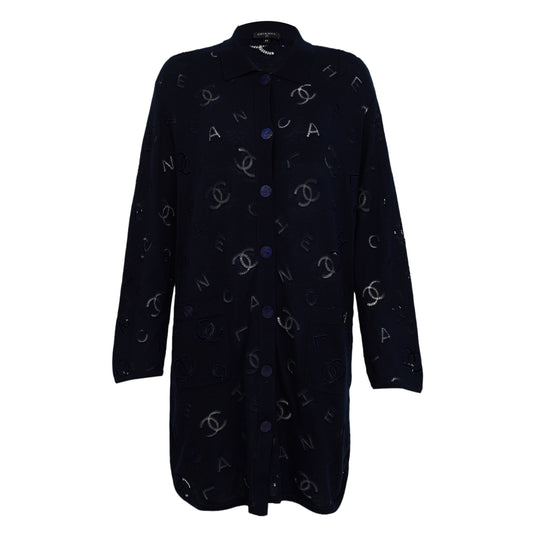 Cardigan Chanel Azul Tam 40 Br