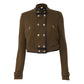 Casaco Burberry London Biker Jacket Verde Tam G BR