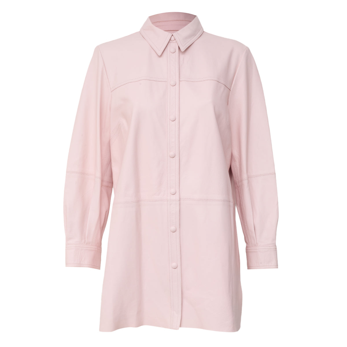 Jaqueta NK Couro Rosa Tam G BR