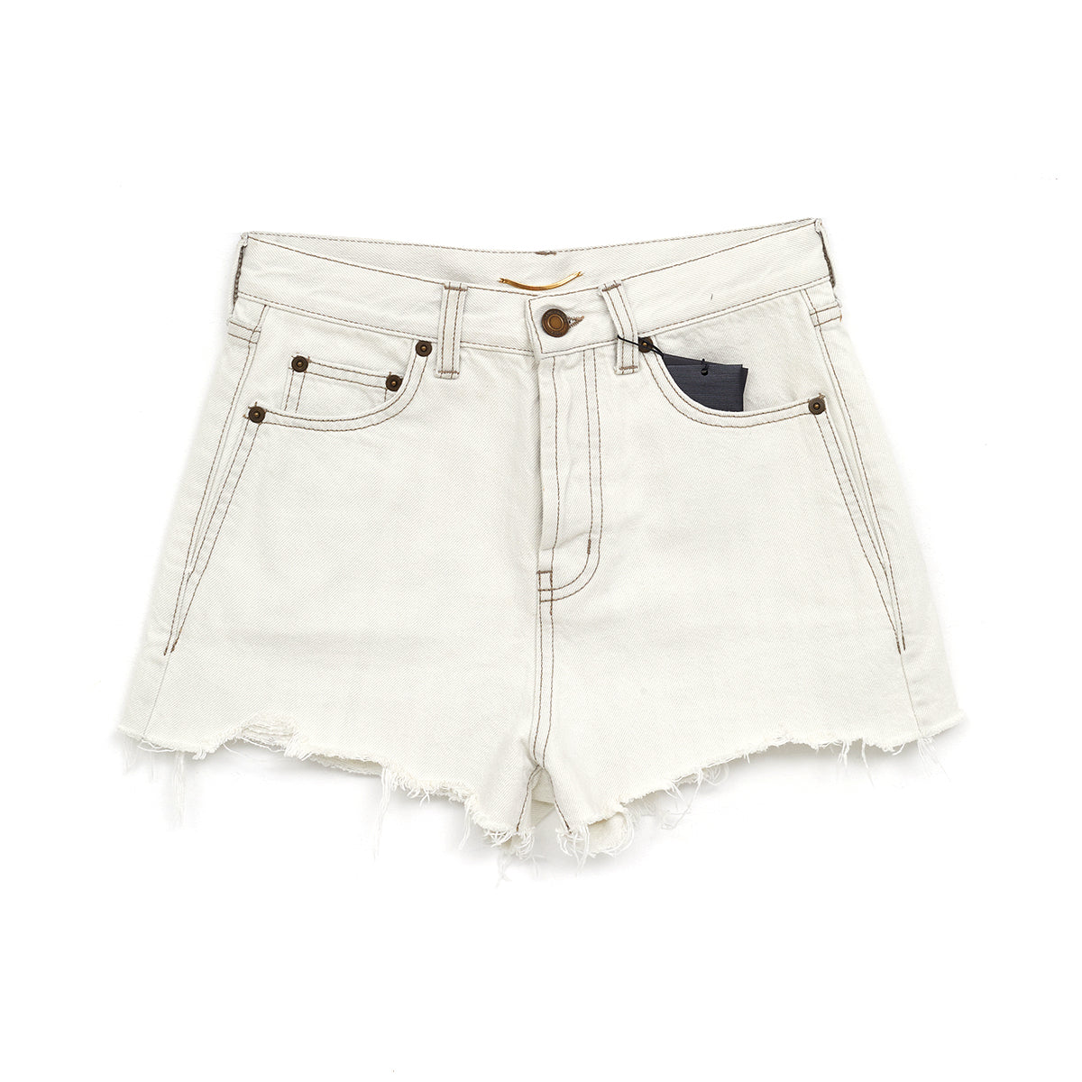 Shorts Saint Laurent Jeans Branco Tam 34 BR