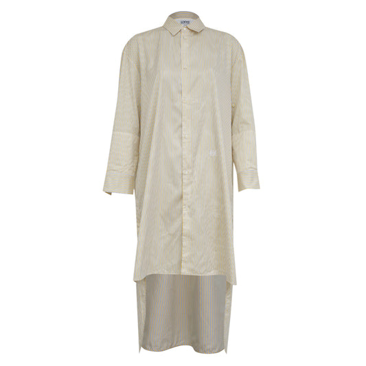 Vestido Loewe Listrado Amarelo Tam 34 Br