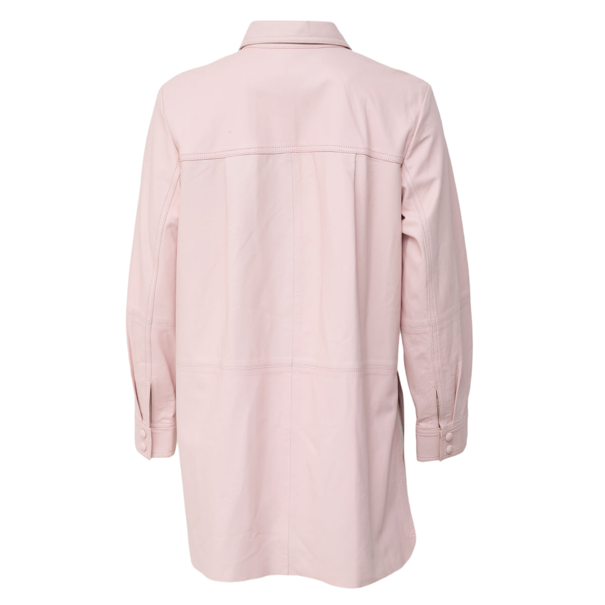 Jaqueta NK Couro Rosa Tam G BR