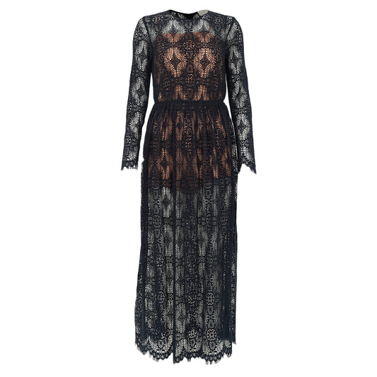 Vestido Paula Raia Preto Com Forro Rosa Tam 36 BR