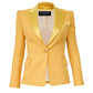 Blazer Balmain Texturizado Amarelo Tam 32 Br