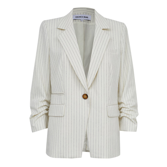 Blazer Veronica Beard Listrado Tam. GG Br