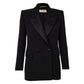 Blazer Saint Laurent Preto Detalhe Cetim Tam 36 Br