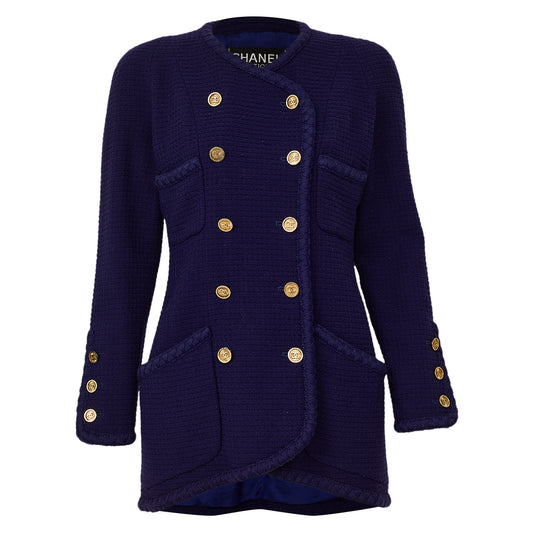 Casaco Chanel Azul Tam M/G BR