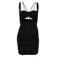 Vestido Dolce&Gabbana Preto Tiras Tam 34 Br