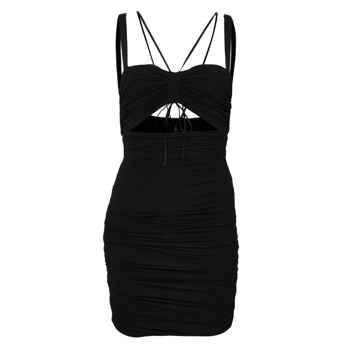 Vestido Dolce&Gabbana Preto Tiras Tam 34 Br