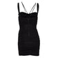 Vestido Dolce&Gabbana Preto Tiras Tam 34 Br