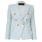 Blazer Balmain Texturizado Azul Tam 34 Br