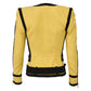Jaqueta Balmain Preto e Amarelo Tam 32 Br