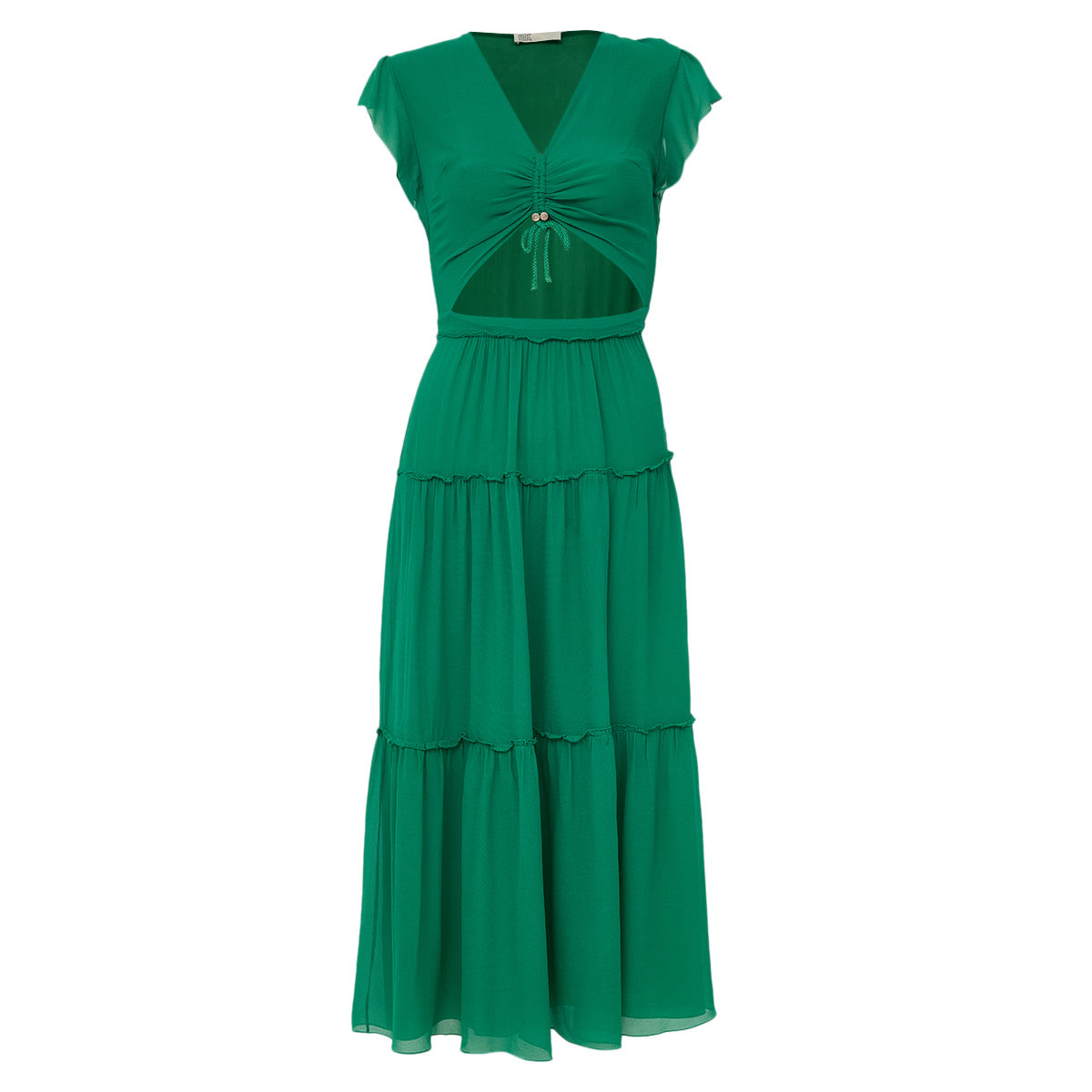 Vestido NK Em Seda Verde Tam 36 Br