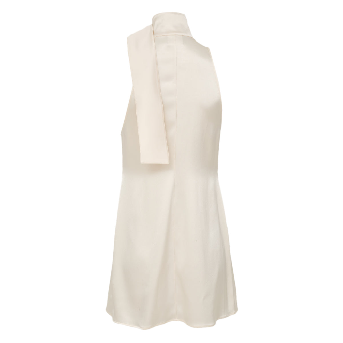 Vestido Courreges Cetim Off White Tam 36 Br