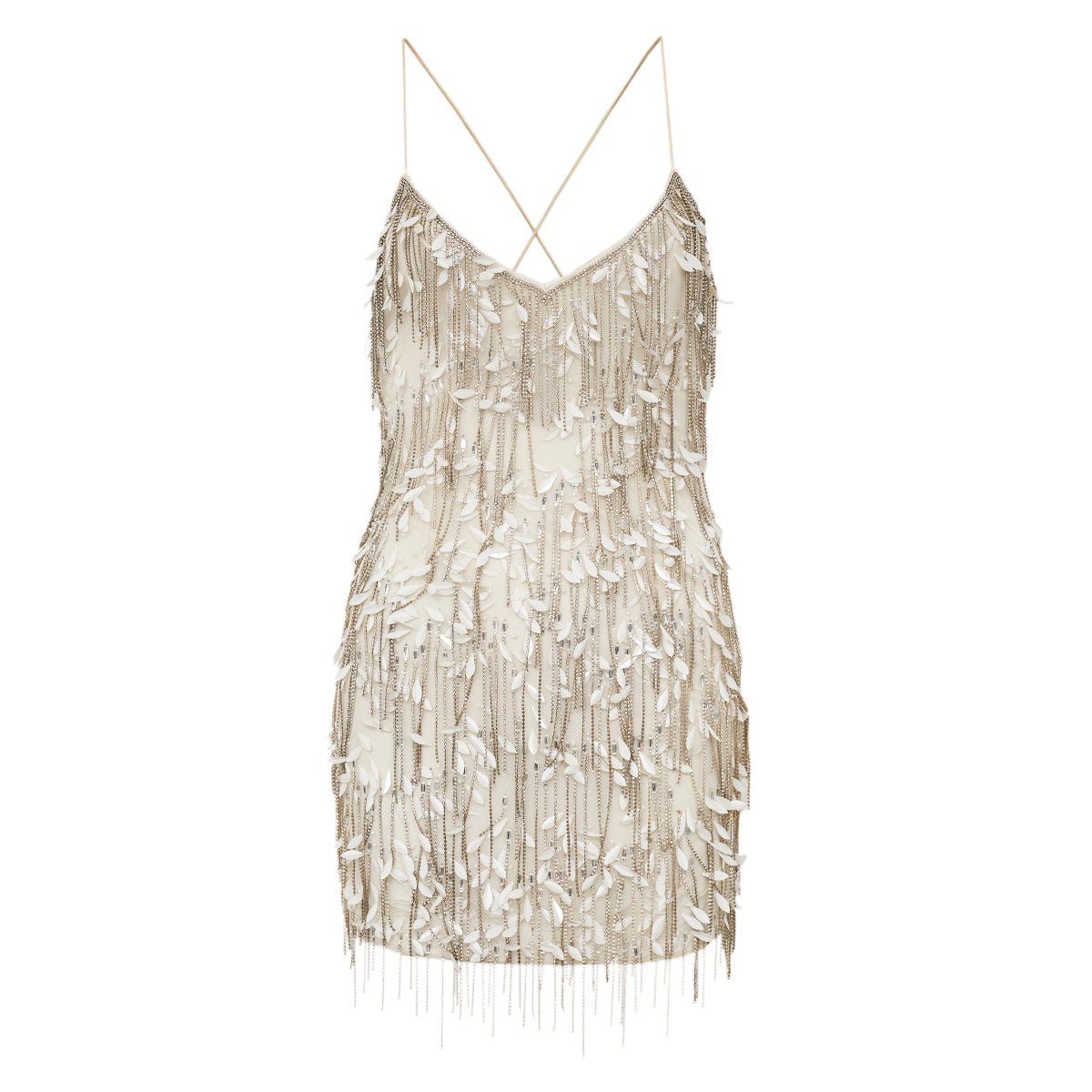 Vestido Retrofête Pedraria Branco Tam PP BR