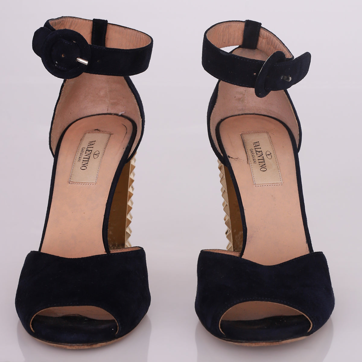 Sandália Valentino Azul Marinho Tam. 37 Br