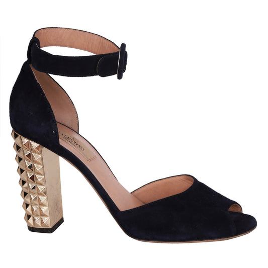 Sandália Valentino Azul Marinho Tam. 37 Br