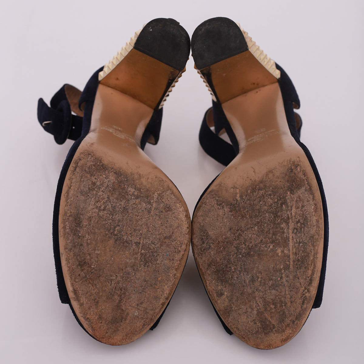 Sandália Valentino Azul Marinho Tam. 37 Br