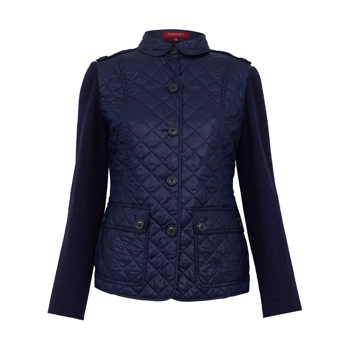 Casaco matelassê azul-marinho Burberry TAM. 36 BR
