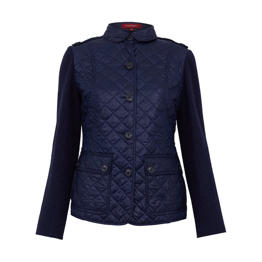 Casaco matelassê azul-marinho Burberry TAM. 36 BR