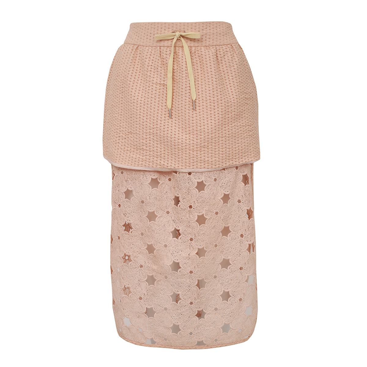 ⁠Saia Paula Raia Renda Bege TAM. 36 BR