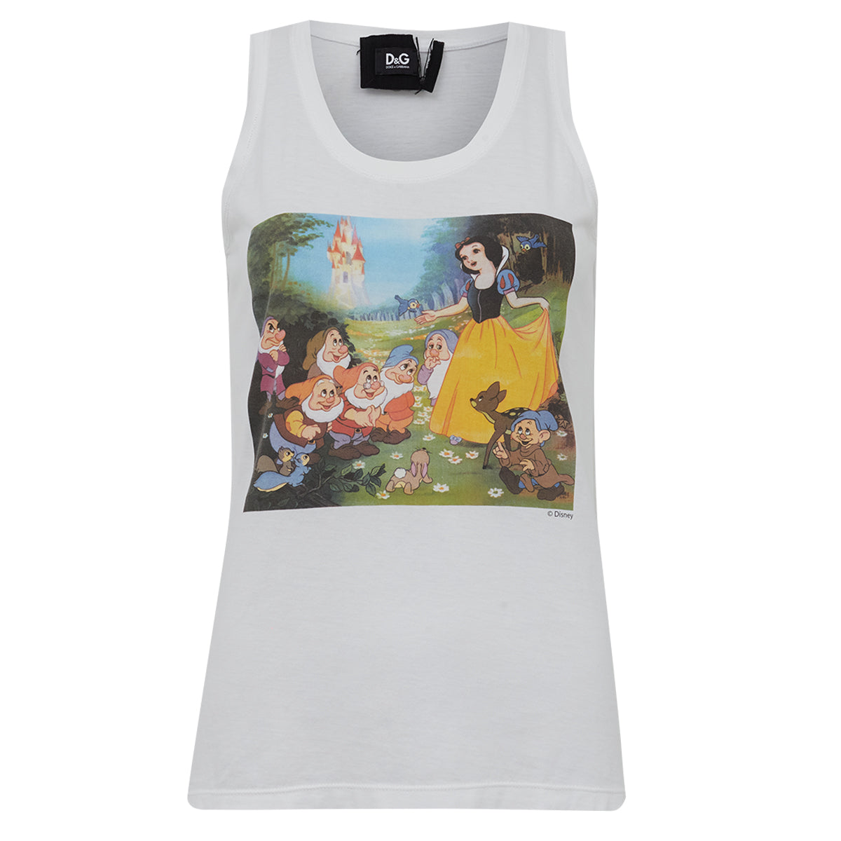 Regata Dolce & Gabbana Estampada Branca Tam. P BR