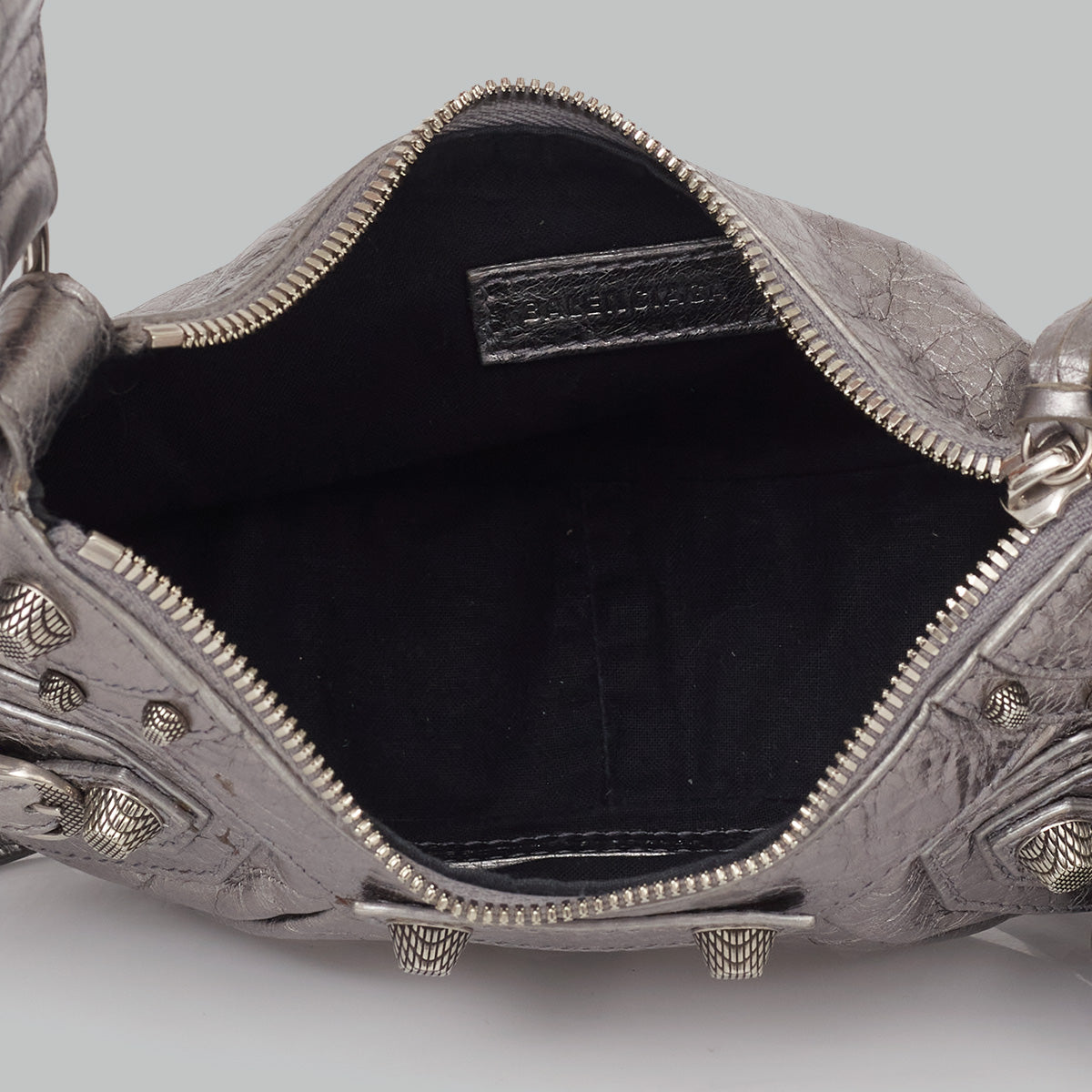 Bolsa Balenciaga Le Cagole Prateada XS