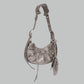 Bolsa Balenciaga Le Cagole Prateada XS