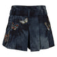 Shorts Valentino Bordado Jeans Tam. PP BR