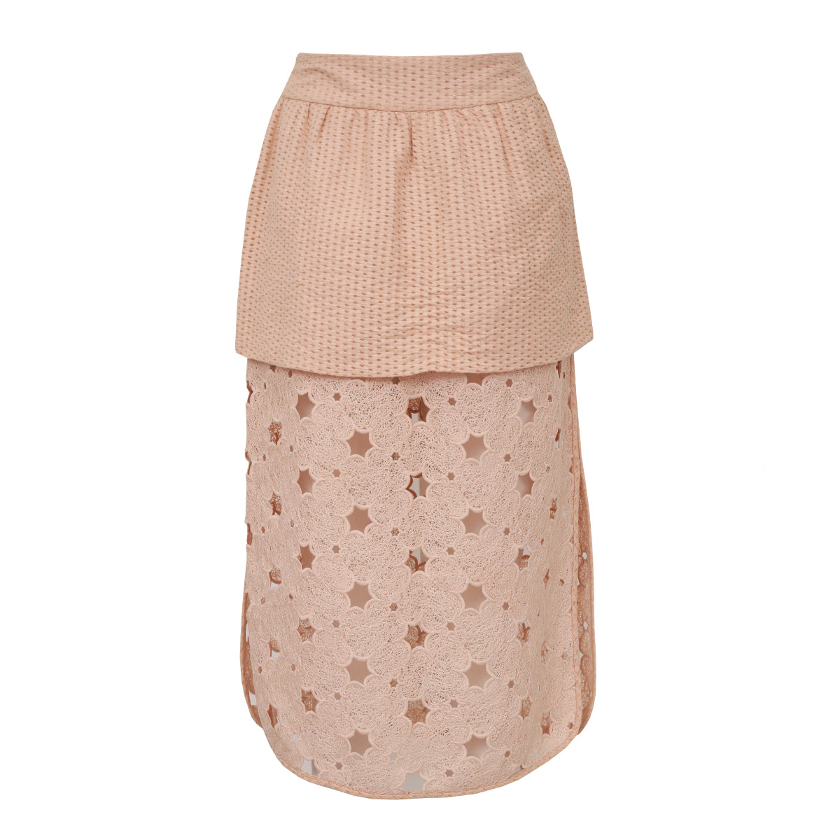 ⁠Saia Paula Raia Renda Bege TAM. 36 BR